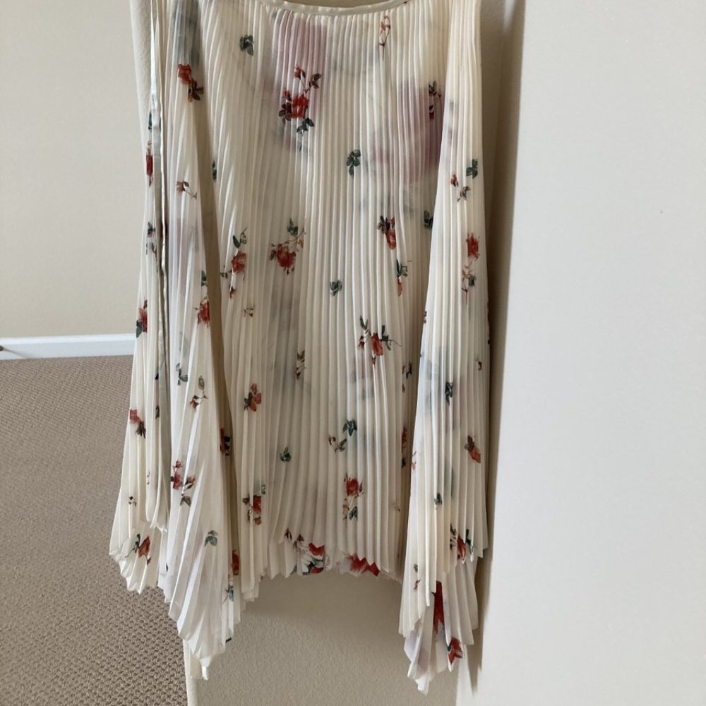 ARITZIA Wilfred Dubois accordion pleated asymmetrical skirt